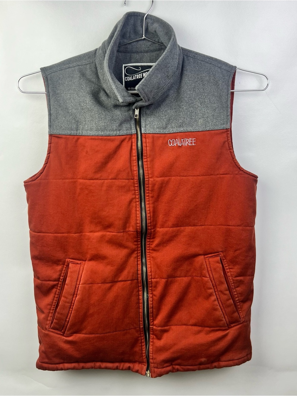 Coalatree Workline MFG Men 10 Guage Gary Orange Work Vest Size SM